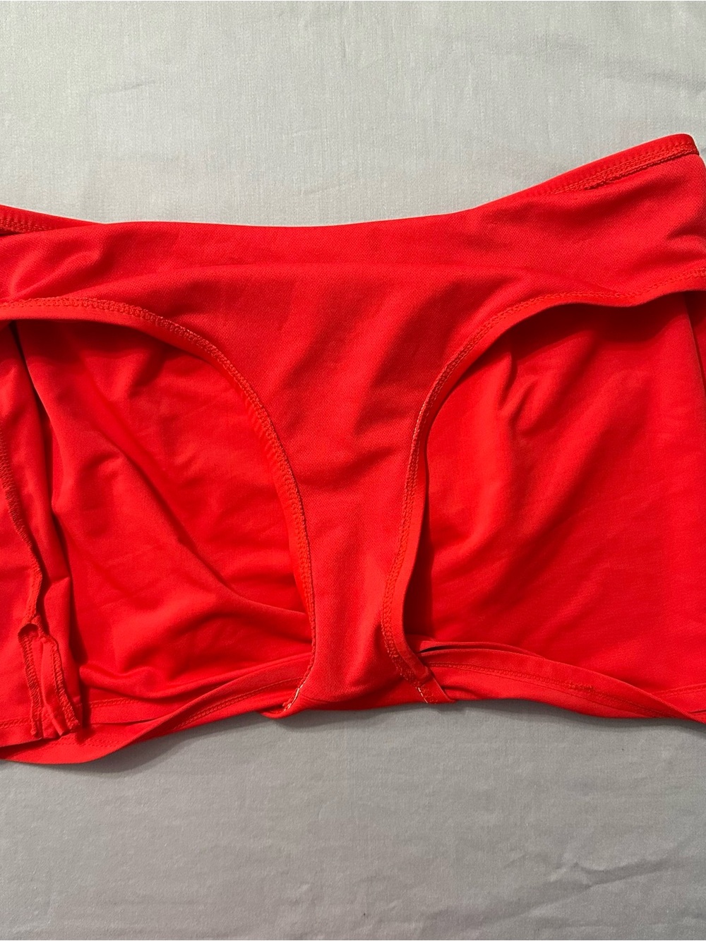 Catalina Tankini Swimsuit Set Large 12 14 Orange Tiered Ruffle Top Skirtini Swim - Picture 6 of 14